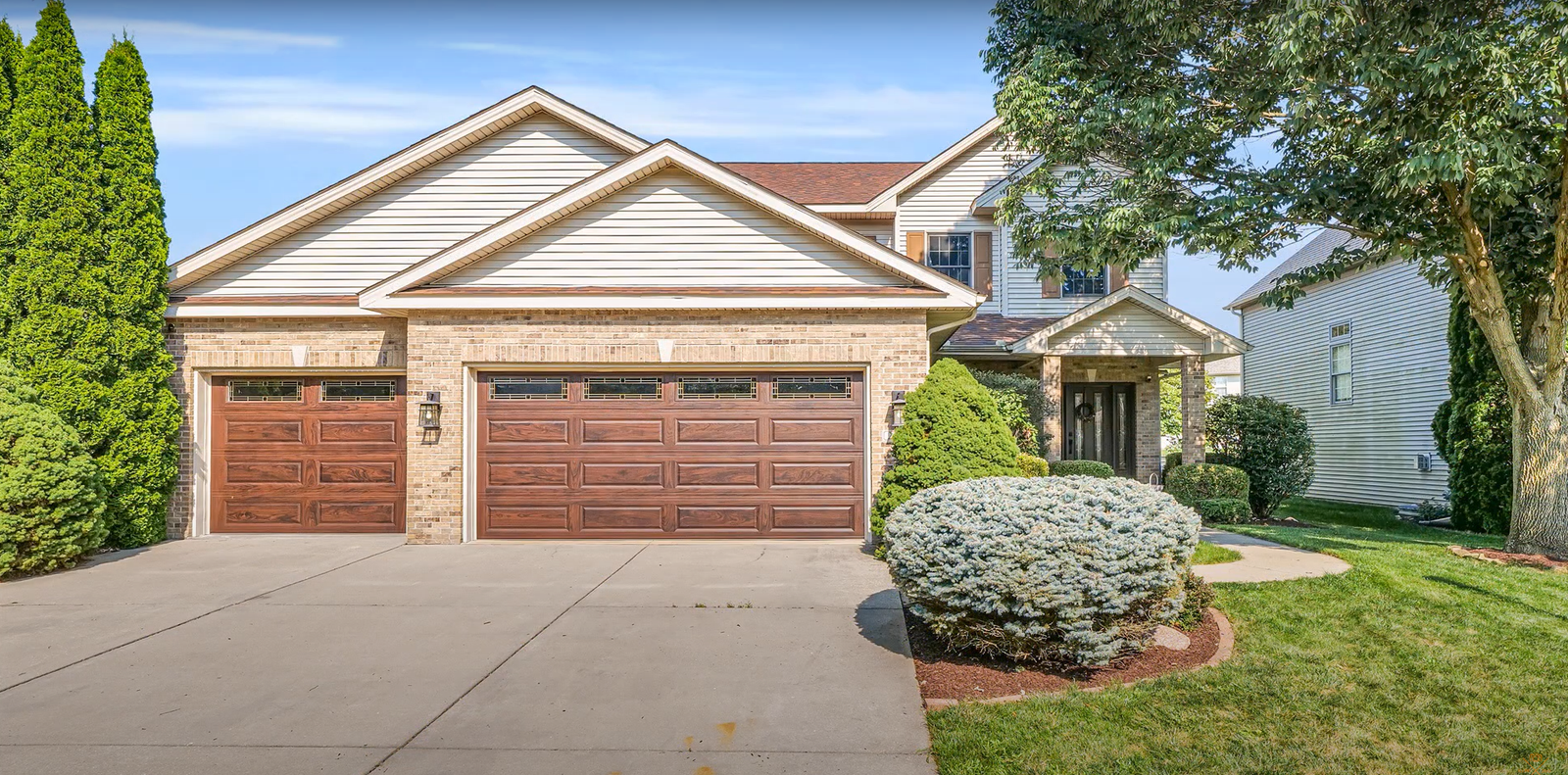 Modern glass garage door installation in New Albany OH